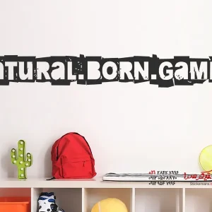 برچسب دیواری Natural Born Gamer