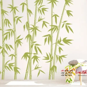 برچسب دیواری XXL طرح گیاهان بامبو