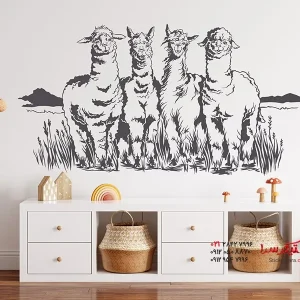 برچسب دیواری آلپاکا