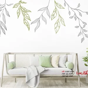 عکس برچسب دیواری آویز گل پیچکی