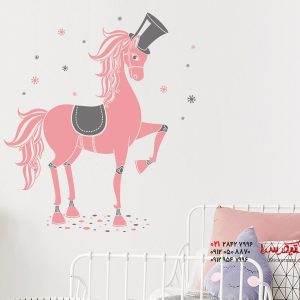 برچسب دیواری اسب دلربا