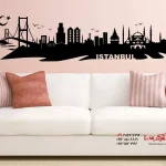 عکس برچسب دیواری استانبول اسکای‌لاین