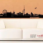 عکس برچسب دیواری اسکای‌لاین اشتوتگارت
