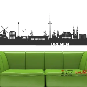 عکس برچسب دیواری اسکای‌لاین برمن