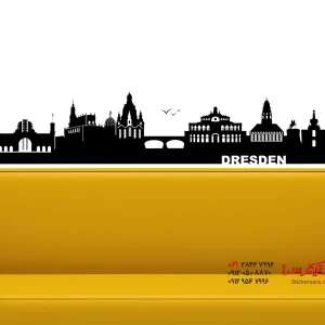 عکس برچسب دیواری اسکای‌لاین درسدن