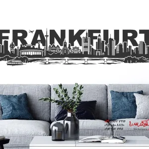 عکس برچسب دیواری اسکای‌لاین فرانکفورت