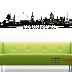 عکس برچسب دیواری اسکای‌لاین هانوفر