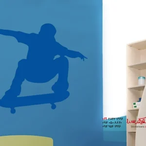 برچسب دیواری اسکیت‌برد