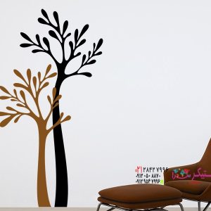 عکس برچسب دیواری اصلی درختان تزئینی