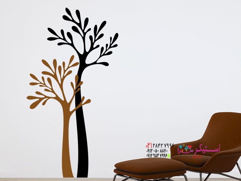 برچسب دیواری اصلی درختان تزئینی_عکس عکس برچسب دیواری اصلی درختان تزئینی