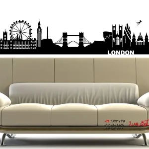 عکس برچسب دیواری افق لندن
