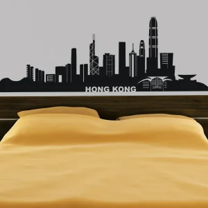 عکس برچسب دیواری افق هنگ کنگ