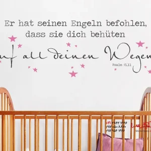 برچسب دیواری او به فرشتگانش فرمان داده است