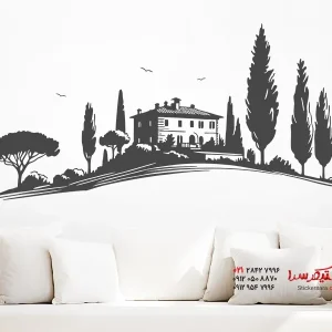 عکس برچسب دیواری با حال و هوای توسکانی