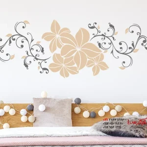 برچسب دیواری طرح گل و گیاه