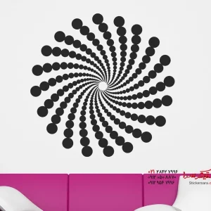 عکس برچسب دیواری با طرح توهم سه بعدی