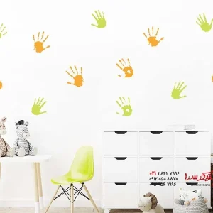 برچسب دیواری با طرح دست