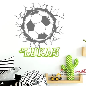 برچسب دیواری با طرح فوتبال