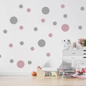 برچسب دیواری با نقطه‌های زیبا برای دکوراسیون