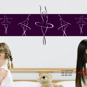 برچسب دیواری باله حاشیه