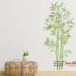 عکس برچسب دیواری بامبو برای دکوراسیون