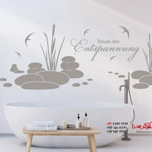 برچسب دیواری برای اتاق استراحت با طرح پرندگان