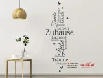 برچسب دیواری برای خانه، کلمات