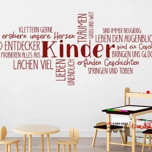 برچسب دیواری برای کودکان ابر کلمات