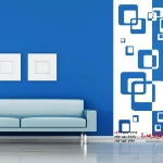 برچسب دیواری بنر دیواری مکعب‌های قدیمی