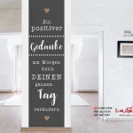برچسب دیواری/بنر دیواری: یک فکر مثبت