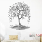 عکس برچسب دیواری بید