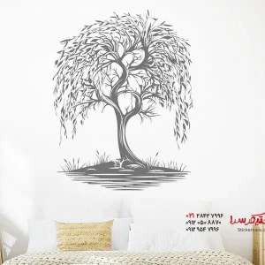 عکس برچسب دیواری بید