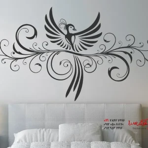 برچسب دیواری تزئینی با طرح ققنوس