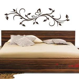 برچسب دیواری تزئینی برگ تزئینی