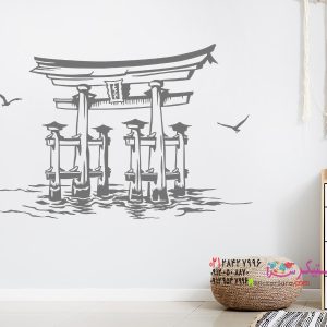 عکس برچسب دیواری توری