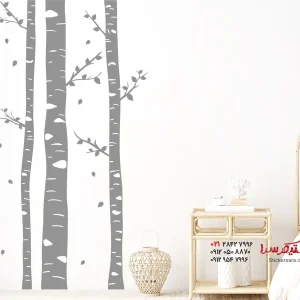 عکس برچسب دیواری توس