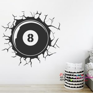 برچسب دیواری توپ بیلیارد