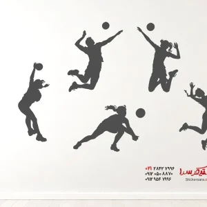 برچسب دیواری تیم والیبال