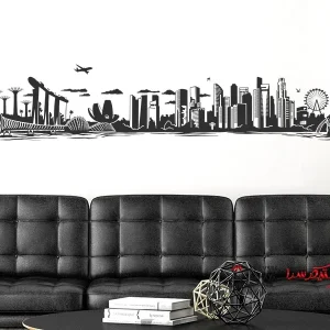 عکس برچسب دیواری جاذبه‌های گردشگری سنگاپور