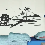 برچسب دیواری جزیره گنج