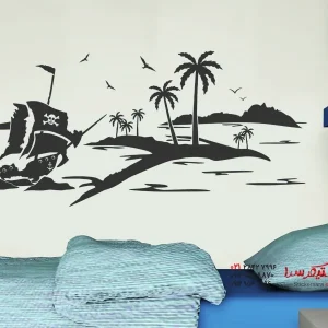 برچسب دیواری جزیره گنج