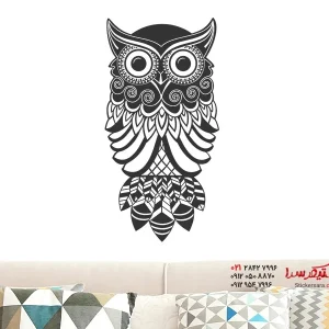 برچسب دیواری جغد