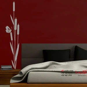 عکس برچسب دیواری جلبک دریایی با طرح پروانه