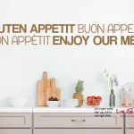 عکس برچسب دیواری حاشیه Bon Appetit