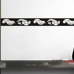 برچسب دیواری حاشیه ابرهای آسیایی