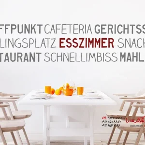 برچسب دیواری حاشیه اتاق غذاخوری