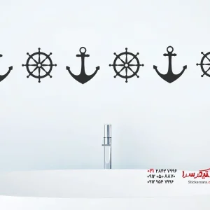 برچسب دیواری حاشیه دریایی