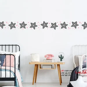 عکس برچسب دیواری حاشیه ستاره دریایی