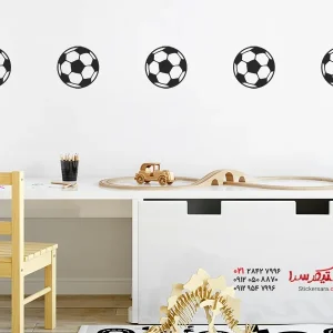 عکس برچسب دیواری حاشیه فوتبال