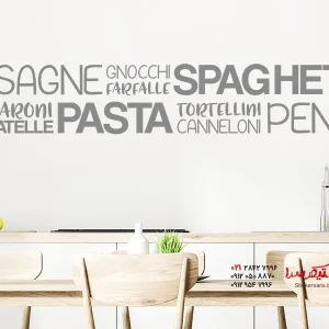 برچسب دیواری حاشیه ماکارونی